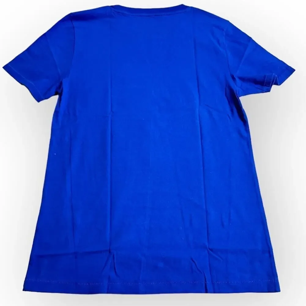 J.Crew Aspen Graphic T-Shirt Women's XS Blue Short Sleeve Crew Neck NWT